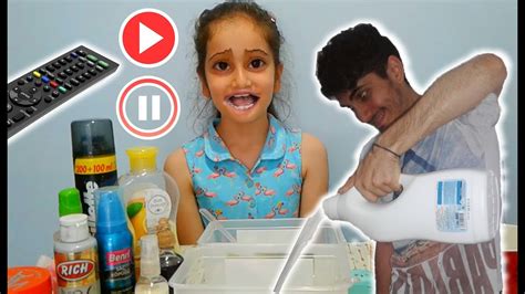 pause slime challenge dev mega slaym eğlenceli Çocuk videosu Şekerkız elif youtube