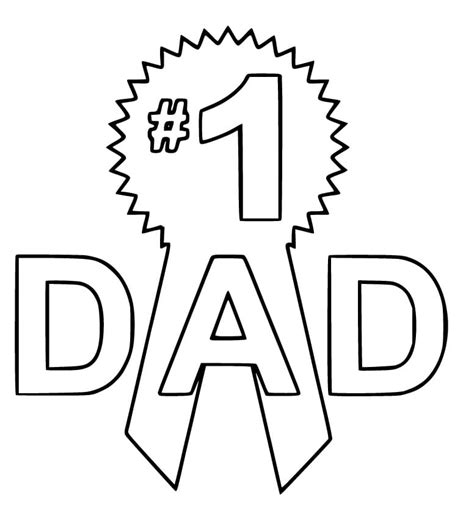 Number One Dad Coloring Page Free Printable Coloring Pages For Kids