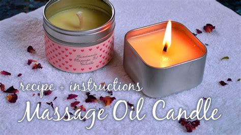 how to make massage oil candles massage oil candles candles massage candle