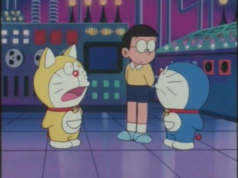 Image Yellow Doraemon Meets Blue Doraemonpng Doraemon Wiki