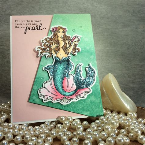 This Gorgeous Mermaid Stamp Is From Hero Arts May 17 Monthly Kit