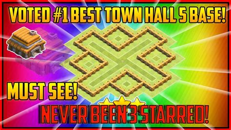 How To Build The Best Town Hall 5 War Base Coc Th5 Layout Defense