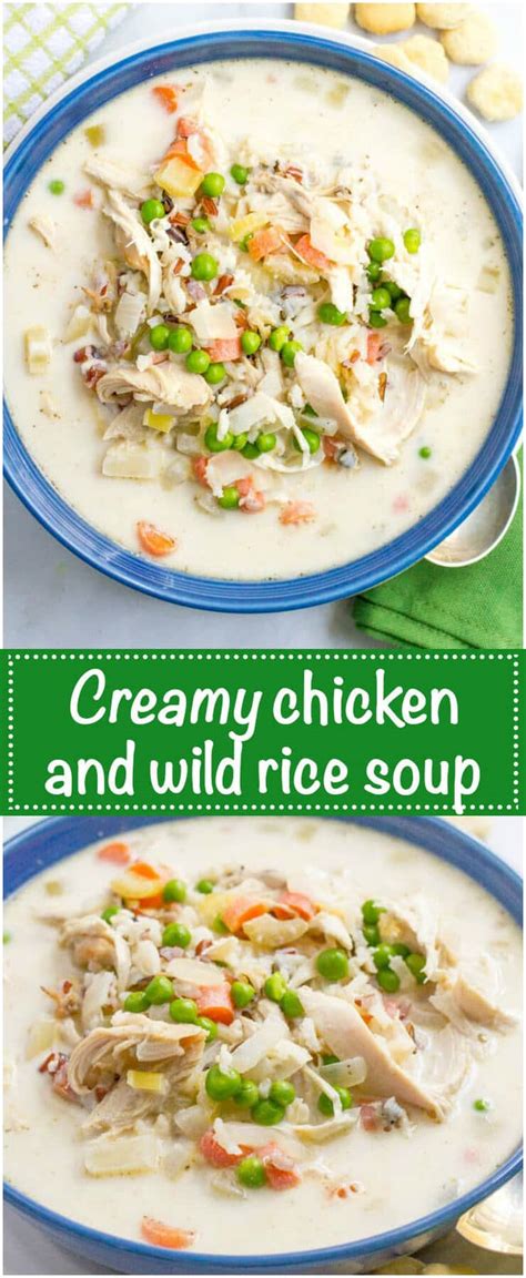 I love soup recipes and i make them often. Healthy creamy chicken and wild rice soup - Family Food on ...