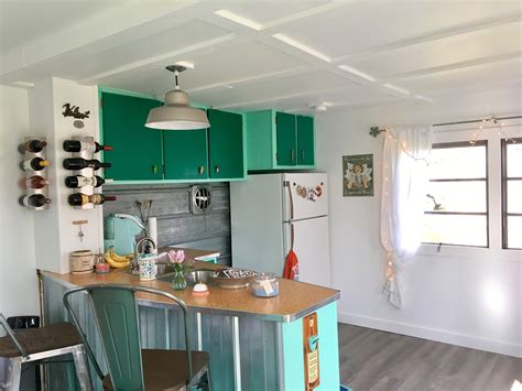 50 Year Old Updated Mobile Home Kitchen Remodeling Mobile Homes Home