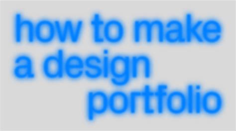 How To Make A Design Portfolio That Stands Out