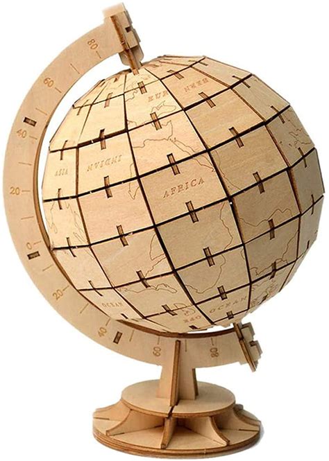 3d Wooden Puzzle For Adults Wooden Globe Model Puzzle Mechanical