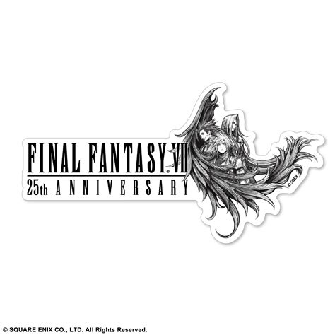 Final Fantasy Vii 25th Anniversary Sticker A Square Enix Store