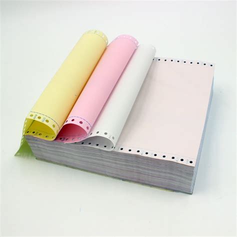 Factory Oem Wholesale 3 Ply Computer Continuous Carbonless Printing