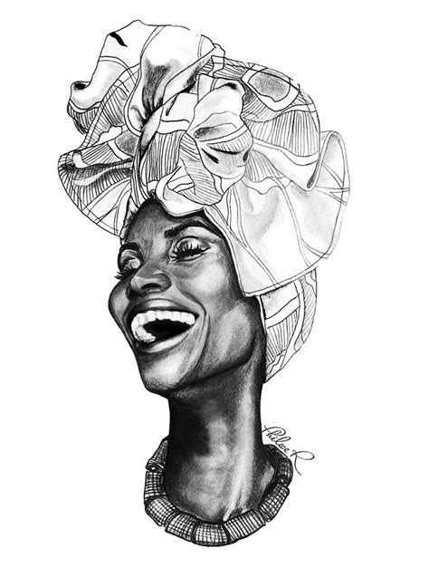 Philece R Thatartista Pencil African Drawings Black Art