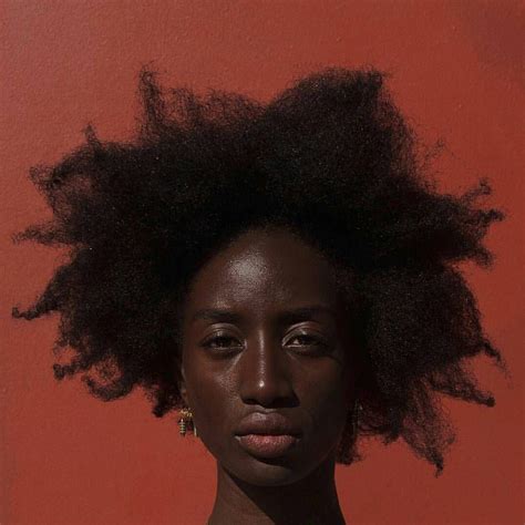 Contemporary African Art Pelo Natural Brown Skin Girls Hair