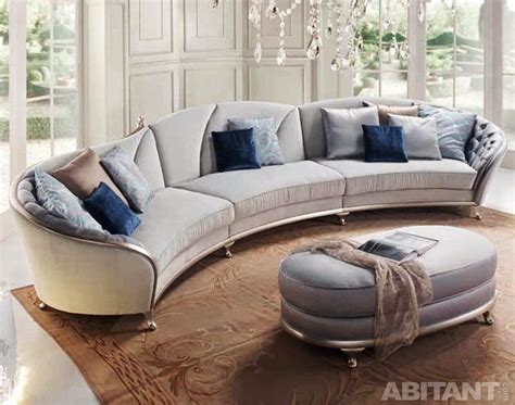 Round And Curved Sofa With Original Accent Furniture ~ The