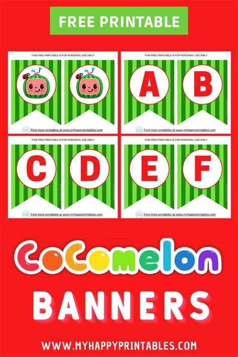 Cocomelon Banner Printable Free