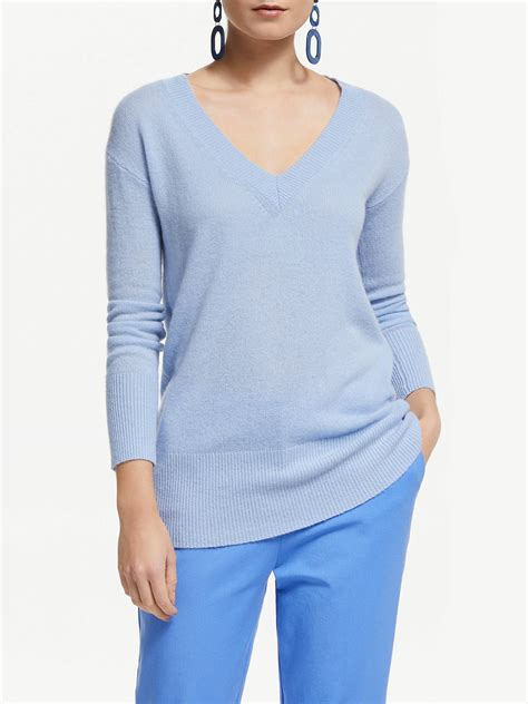 John Lewis And Partners Relaxed V Neck Cashmere Jumper At John Lewis
