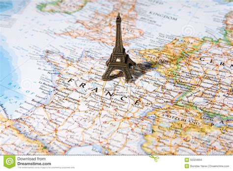 paʁi (listen)) is the capital and most populous city of france, with an estimated population of 2,175,601 residents as of 2018. Statue Of Eiffel Tower On A Map, Paris Most Romantic City Stock Photo - Image of beautiful ...