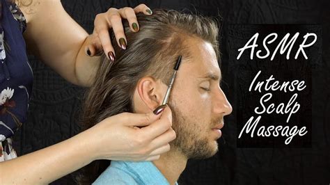 asmr intense scalp massage sounds and spoolie combing the return of ryan w corrina rachel youtube