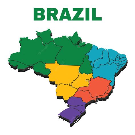 Premium Vector Brazil Map Vector