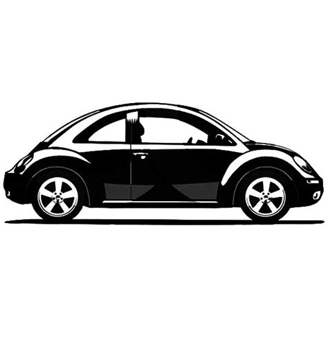 Grayscale Volkswagen Beetle Car Coloring Pages Best Place To Color