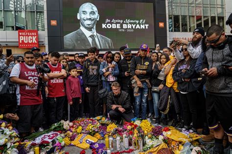 Kobe Bryant Fans And Grammy Attendees Mourn Together At Staples Center