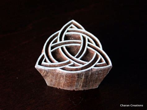 Celtic Triquetra Celtic Trinity Knot Indian Wood Stamps