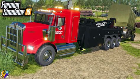 Towing A Flipped Truck Uphill Roleplay Farming Simulator 19 Youtube
