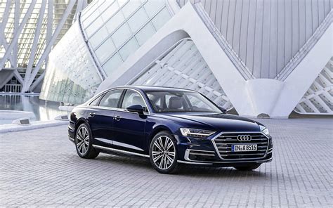 Audi A8 2018 8 Blue Luxury Sedan New A8 Business Class German