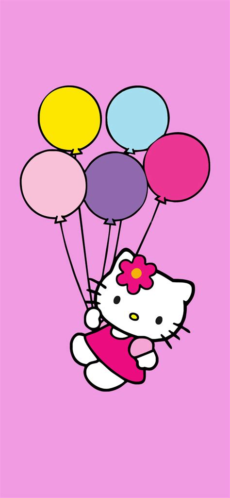 Hello Kitty And Balloons Pink Wallpapers Sanrio Aesthetic Wallpaper