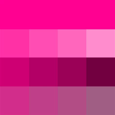 Magenta Hue Tint And Shade Purple Colour Shades Pantone Color