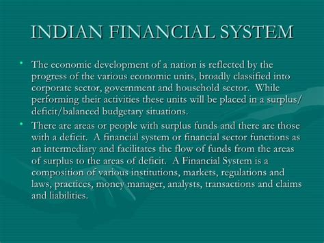 Indian Financial System