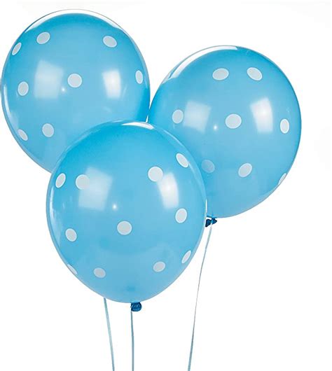 Blue Polka Dot Latex Balloons Everything Else