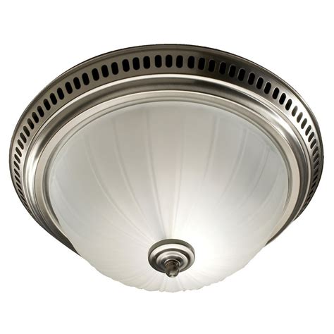 Broan 741 Sn Satin Nickel Frosted Glass Globe Decorative Ceiling Ventilation Fan Light Walmart