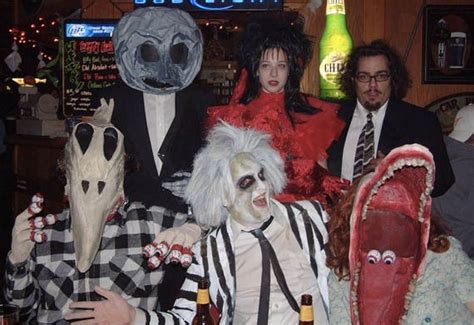 Why not look to your favorite tv show for cute couple costume ideas? beetlejuice-homemade-group-costumes | Group costumes ...