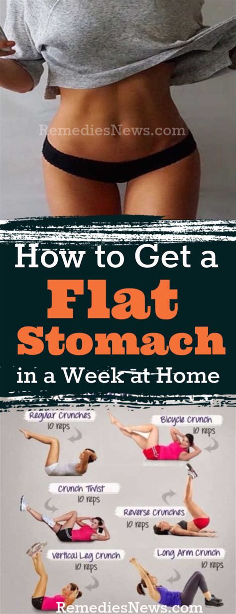 How To Get A Flat Stomach In A Week Naturally At Home Remediesnews