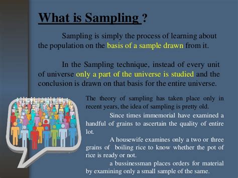 The process of choosing items to test without using any pattern as to how in addition to random sampling, what other assumptions are violated in a study? Difference between Census and sampling