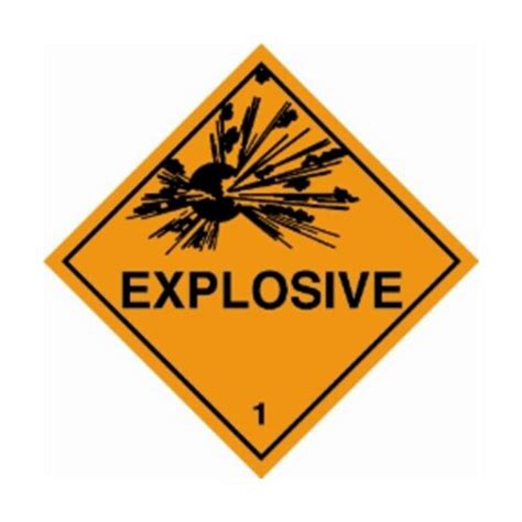Class 1 1 6 Explosive UN Hazard Warning Diamond