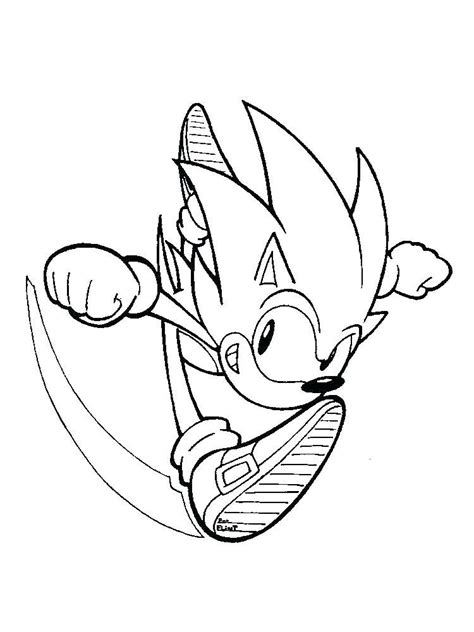 Easy Sonic Coloring Pages Pdf Ideas Printable