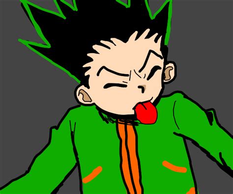 gon sticking his tongue out gon sticking freecss carisca wallpaper