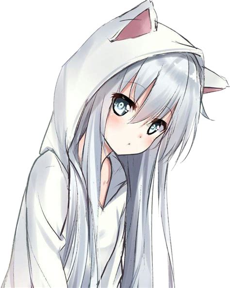 Cute Anime Girl Cat Hoodie