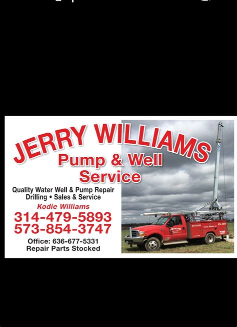 Jerry Williams And Son Pump And Well Service Llc Better Business Bureau