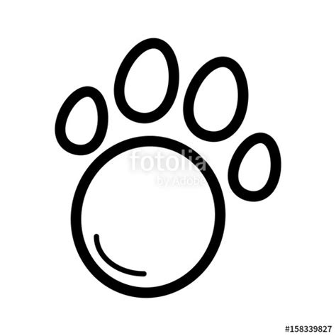 Dog Paw Outline Free Download On Clipartmag