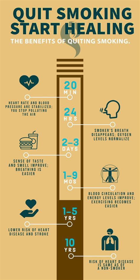 smoking infographic timeline