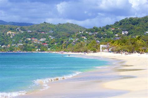 Grand Anse Beach In Grenada Caribbean Stock Photo Image Of Streets
