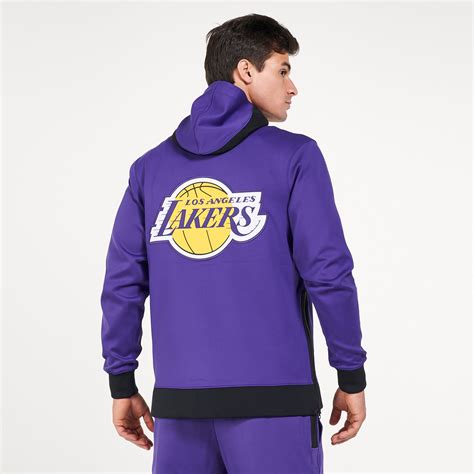 Buy Nike Mens Nba Los Angeles Lakers Showtime Therma Flex Hoodie In