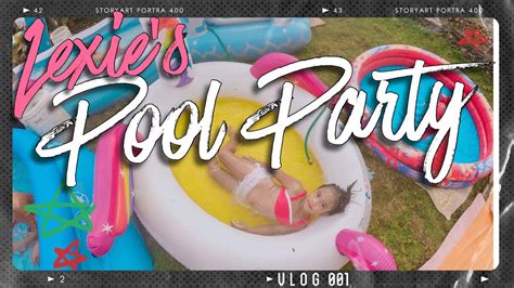 Vlog001 Lexies Inflatable Pool Party Youtube