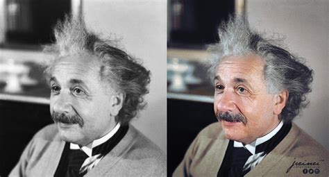 Albert Einstein Colorized By Jecinci By Jecinci On Deviantart