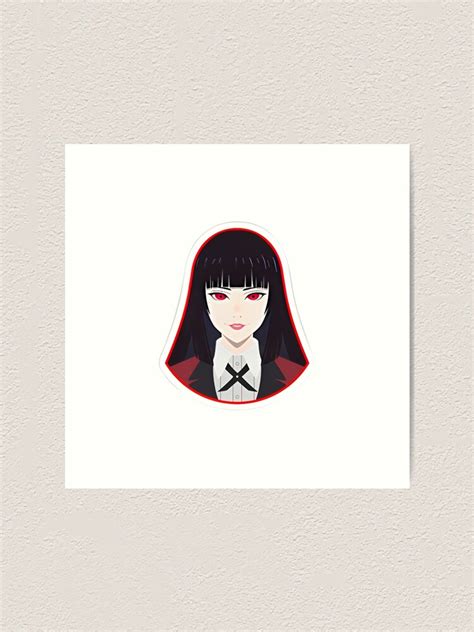 Yumeko Jabami Kakegurui Sticker Art Print For Sale By Carlashop