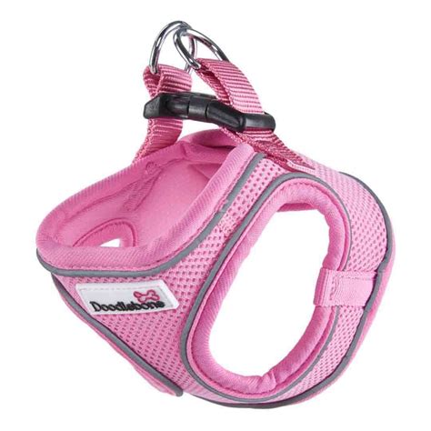 Doodlebone Snappy Dog Harness Pink Extra Small Dog Harnesses