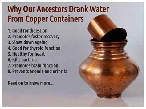 34 Health Benefits Of Copper Ideas Copper Copper Cups Health Benefits