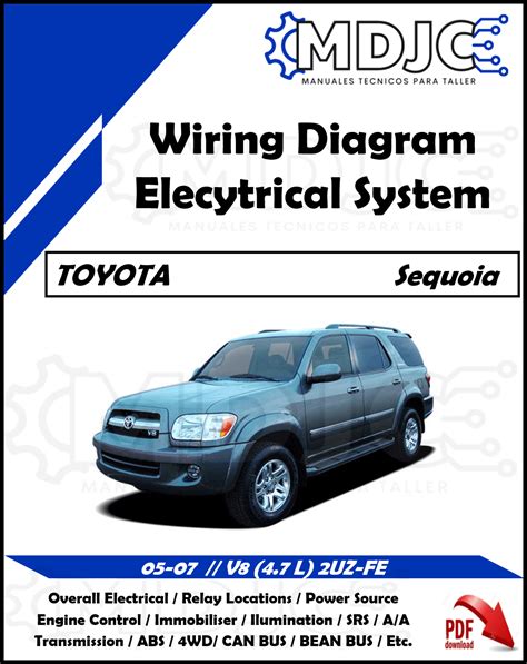 Manual Diagramas Sistema Eléctrico Toyota Sequoia 05 07 Mdjc