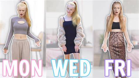 Wearing My Mums Clothes For A Week Youtube