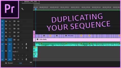 Duplicating Your Sequence In Premiere Pro Youtube